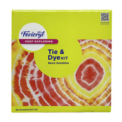 Fevicryl Neon Tie-Dye Fun for Beginners and Art Lovers | Learn, Explore, Create with Our All-Inclusive Kit | Complete DIY Kit with 2 vibrant Fevicryl acrylic colors, Fabric, Squeezer and more