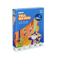 DIY Puppet Theatre Kit for Kids 5-8! Paint, Play & Perform! Reusable Fun – Puppet Theatre, Worksheets, Story Book| Perfect Gift for loved ones!