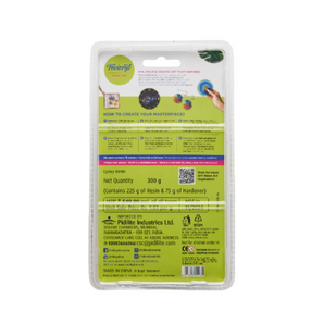 Fevicryl Resin Art, 300g, Epoxy Resin & Hardener, For Jewellery, DIY Craft