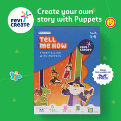 DIY Puppet Theatre Kit for Kids 5-8! Paint, Play & Perform! Reusable Fun – Puppet Theatre, Worksheets, Story Book| Perfect Gift for loved ones!