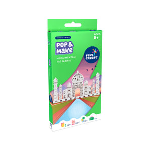 Pop & Make Taj Mahal 3D Model Kit | DIY Monument Craft